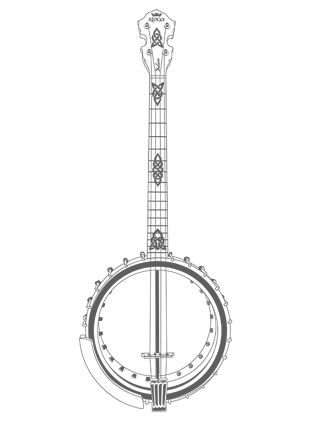 Rioga Banjo outline
